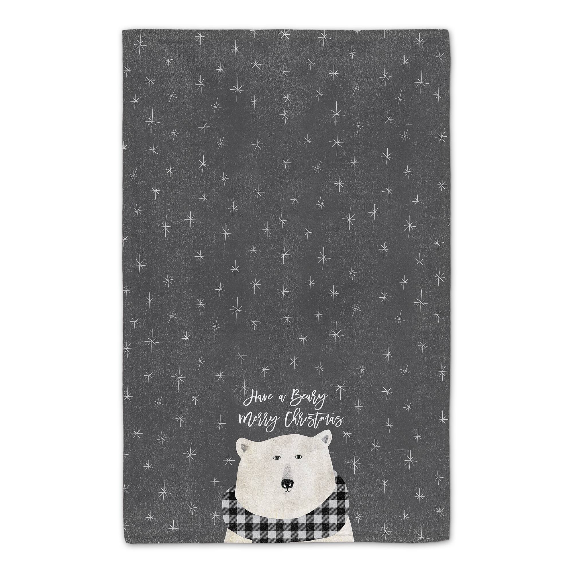 Have a Beary Merry Christmas 16" x 25" Tea Towel - Set of 2